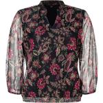 Pinke Blumenmuster MORE & MORE Stehkragen Tunika-Blusen für Damen Größe S Große Größen 