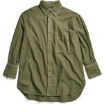 Reduzierte Olivgrüne Unifarbene Langärmelige G-Star Raw Tunika-Blusen für Damen Größe M Große Größen 