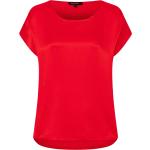 Rote Kurzärmelige MORE & MORE Tunika-Blusen für Damen Größe S 