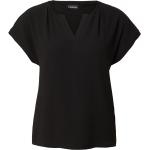 Schwarze Taifun V-Ausschnitt Tunika-Blusen aus Spitze für Damen Größe 3 XL Große Größen 