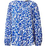 Reduzierte Marineblaue Langärmelige Comma Tunika-Blusen mit Puffärmeln für Damen Größe S Große Größen 