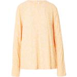 Reduzierte Pastellorange Blumenmuster Langärmelige Esprit Nachhaltige Tunika-Blusen für Damen Größe XS Große Größen 
