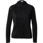 Reduzierte Schwarze Langärmelige s.Oliver BLACK LABEL Stehkragen Tunika-Blusen aus Polyester für Damen Größe XS Große Größen 