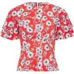 Reduzierte Rote Blumenmuster Mexx Tunika-Blusen aus Polyester für Damen Größe M Große Größen 