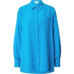 Reduzierte Royalblaue Langärmelige s.Oliver Tunika-Blusen für Damen Größe S Große Größen 
