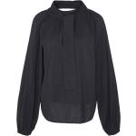 Reduzierte Schwarze Langärmelige Barbour Tunika-Blusen für Damen Größe S 