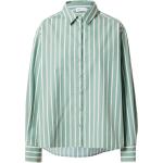Reduzierte Mintgrüne Oversize Langärmelige Tunika-Blusen für Damen Übergrößen Große Größen 
