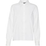 Offwhitefarbene Langärmelige Vero Moda Tunika-Blusen aus Spitze für Damen Größe S 