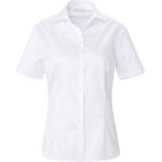 Weiße Kurzärmelige Eterna Kurzarmblusen aus Baumwolle maschinenwaschbar für Damen Größe XL 