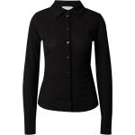 Reduzierte Schwarze Langärmelige Tunika-Blusen aus Polyester für Damen Größe XXL Große Größen 