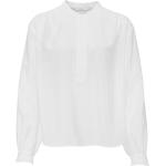 Reduzierte Weiße Langärmelige Opus Nachhaltige Tunika-Blusen aus Polyamid für Damen Größe S Große Größen 