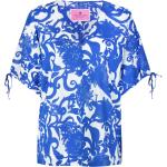 Reduzierte Royalblaue Blumenmuster Lieblingsstück Nachhaltige Blusenshirts & Schlusen für Damen Größe XS Große Größen 