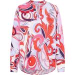 Pinke Casual Eterna V-Ausschnitt Tunika-Blusen aus Baumwolle für Damen Größe S 