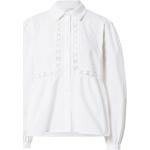 Reduzierte Weiße Langärmelige Tunika-Blusen aus Spitze für Damen Größe XXL Große Größen 