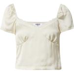 Reduzierte Elfenbeinfarbene Shyx Tunika-Blusen mit Puffärmeln aus Spitze für Damen Größe S Große Größen 