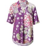 Reduzierte Pastellgrüne Blumenmuster Key Largo Tunika-Blusen für Damen Größe L Große Größen 