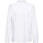 Reduzierte Weiße Romantische Esprit Tunika-Blusen aus Polyamid für Damen Größe L 