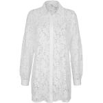 Reduzierte Weiße Unifarbene Langärmelige Alba Moda Festliche Blusen aus Kunstfaser für Damen Größe XS 
