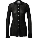 Reduzierte Schwarze Langärmelige Nachhaltige Tunika-Blusen aus Polyamid für Damen Größe S Große Größen 