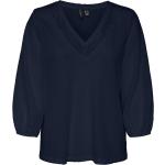 Marineblaue Vero Moda Tunika-Blusen aus Spitze für Damen Größe M 