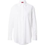 Reduzierte Weiße Langärmelige HUGO BOSS HUGO Red Bio Tunika-Blusen für Damen Größe XXS Große Größen 