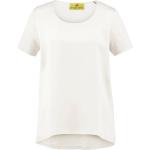 Weiße Halblangärmelige Lieblingsstück Nachhaltige Blusenshirts & Schlusen aus Seide maschinenwaschbar für Damen Größe XL 