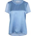 Blaue Casual Halblangärmelige Peter Hahn Nachhaltige Blusenshirts & Schlusen mit Vogel-Motiv aus Jersey maschinenwaschbar für Damen Größe XL 
