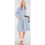 Blaue Langärmelige Apart Mini Minikleider & kurze Kleider für Damen Größe XS 