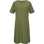 Reduzierte Grüne Elegante Kurzärmelige CLOSED Freizeitkleider aus Baumwolle für Damen 