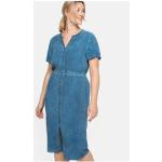 Reduzierte Blaue Kurzärmelige Sheego Freizeitkleider für Damen Größe 3 XL Große Größen 