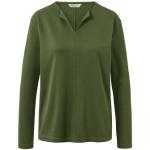Reduzierte Olivgrüne TCHIBO V-Ausschnitt Blusenshirts & Schlusen für Damen Größe M 