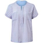 Reduzierte Hellblaue TCHIBO Rundhals-Ausschnitt Shirts mit Tasche aus Viskose für Damen Größe S 