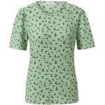 Reduzierte Grüne Gingham TCHIBO Blusenshirts & Schlusen mit Blumenmotiv für Damen Größe XS 