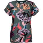 Reduzierte Dunkelgrüne Blumenmuster Amy Vermont Blusenshirts & Schlusen aus Kunstfaser für Damen Größe XL 