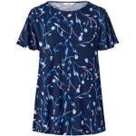 Reduzierte Dunkelblaue TCHIBO Blusenshirts & Schlusen Gesmokte aus Viskose für Damen Größe S für den für den Sommer 