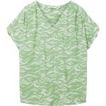 Grüne Tom Tailor V-Ausschnitt V-Shirts für Damen Größe M 