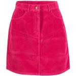 Pinke Unifarbene Blutsgeschwister Bio Mini Nachhaltige Kunstlederröcke mit Reißverschluss aus Samt für Damen Größe XL 