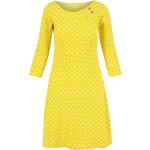 Reduzierte Gelbe Elegante Blutsgeschwister Bio Nachhaltige U-Boot-Ausschnitt Jerseykleider aus Jersey für Damen Größe L für den für den Frühling 