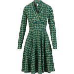 Reduzierte Grüne Blutsgeschwister Nachhaltige V-Ausschnitt Wickelkleider aus Jersey für Damen Größe XL für den für den Herbst 