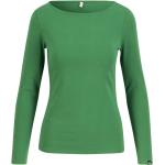 Grüne Langärmelige Blutsgeschwister Bio Basic-Shirts für Damen Größe L 