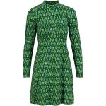 Grüne Langärmelige Blutsgeschwister Mini Stehkragen Minikleider & kurze Kleider für Damen Größe XL 