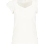 Reduzierte Weiße Kurzärmelige Blutsgeschwister V-Ausschnitt T-Shirts für Damen Größe L für den für den Sommer 