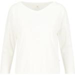 Reduzierte Weiße 3/4-ärmelige Blutsgeschwister V-Ausschnitt V-Shirts für Damen Größe S für den für den Frühling 
