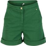 Grüne Unifarbene Blutsgeschwister High Waist Shorts mit Reißverschluss aus Samt für Damen Größe M 