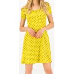 Gelbe Blutsgeschwister Sommerkleider mit Paris-Motiv für Damen Größe XS für den für den Sommer 