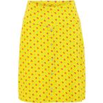 Gelbe Blutsgeschwister Röcke mit Knopfleiste mit Paris-Motiv für Damen Größe XL für den für den Sommer 