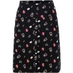 Schwarze Blutsgeschwister Röcke mit Knopfleiste mit Paris-Motiv für Damen Größe XS für den für den Sommer 