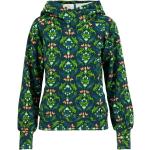 Reduzierte Grüne Blutsgeschwister Nachhaltige Stehkragen Damensweatshirts mit Kapuze Größe M für den für den Winter 
