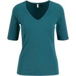 Blaue Kurzärmelige Blutsgeschwister V-Ausschnitt T-Shirts für Damen Größe XS 