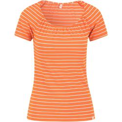 Blutsgeschwister T-Shirt Vintage Heart Damen Kurzarm-Shirt, Orange, S